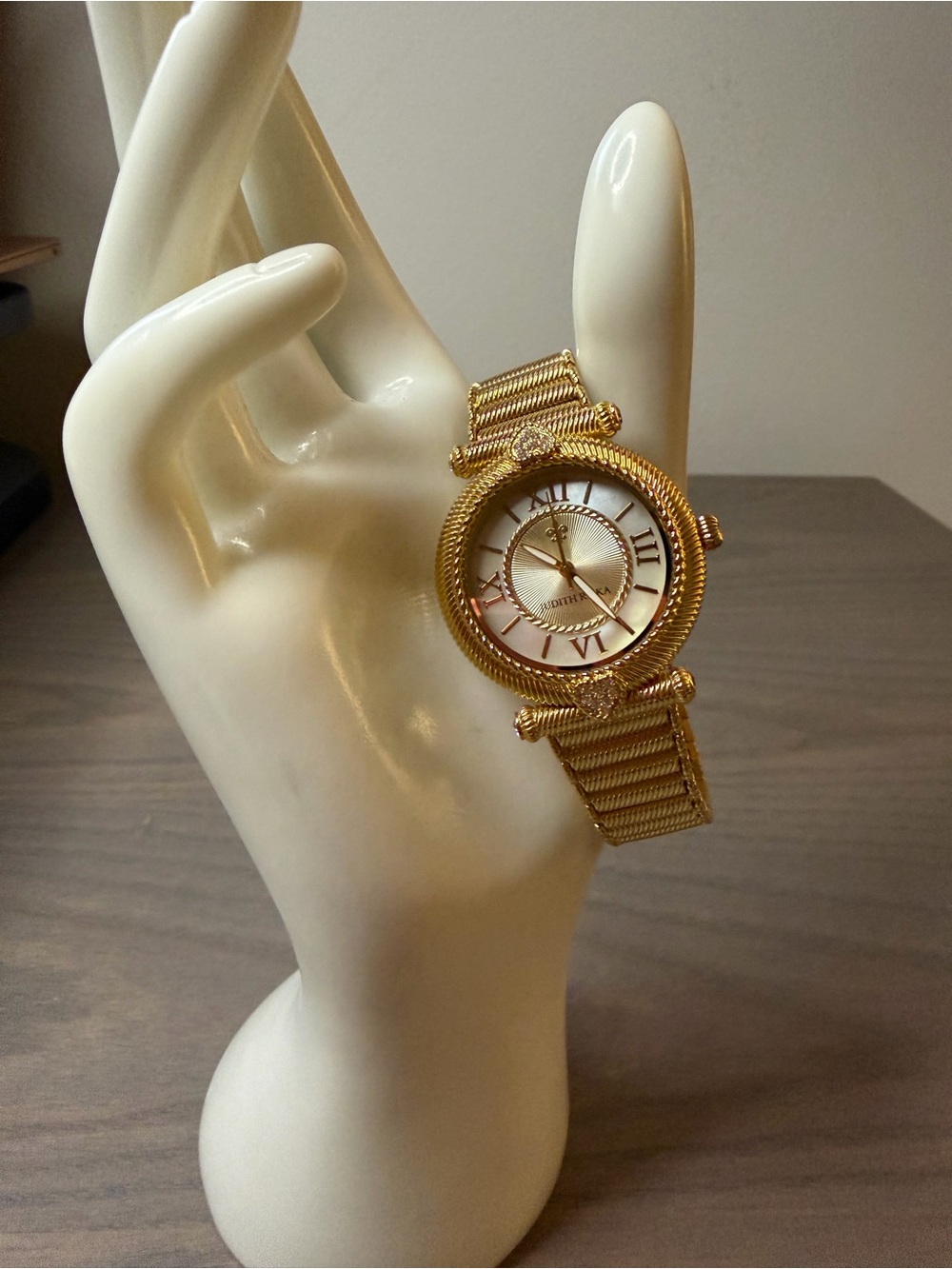 Judith Ripka Goldtone Stainless Steel Avignon Watch with CZ Accents